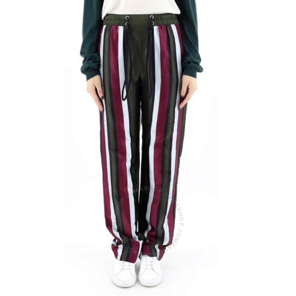BURBERRY
Ladies Cotton Silk Striped Tailored Track Pants